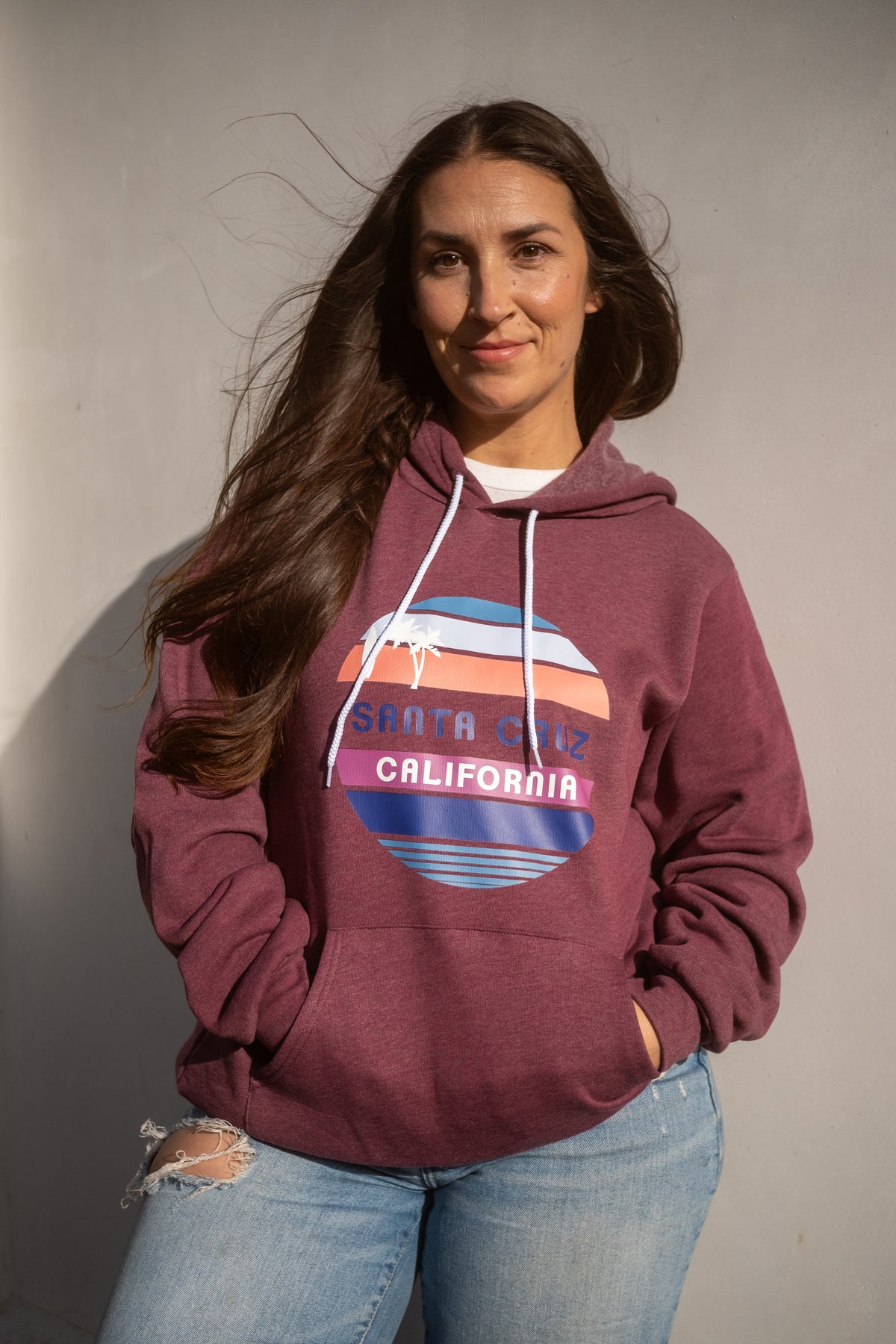 Retro Stripes Santa Cruz Hoodie