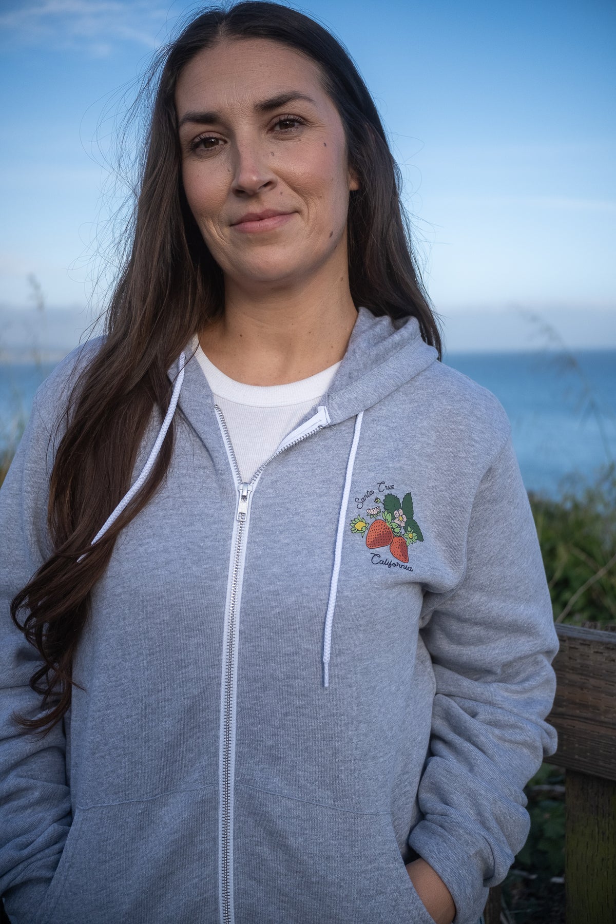 Strawberry Zip Up
