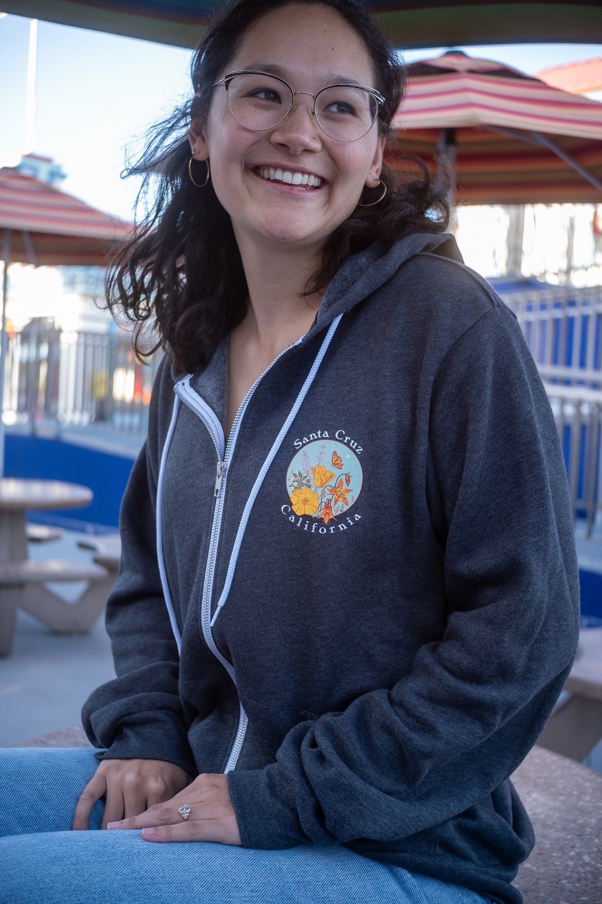 Santa Cruz Wildflower Zip Up