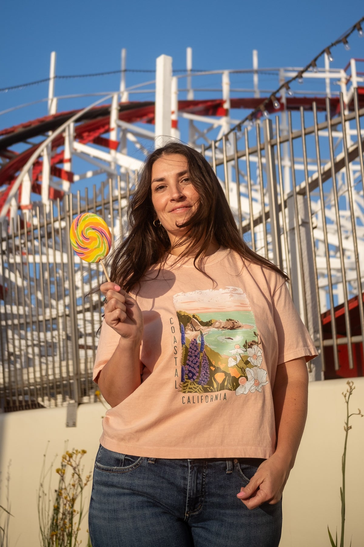 Coastal California Crop Tee