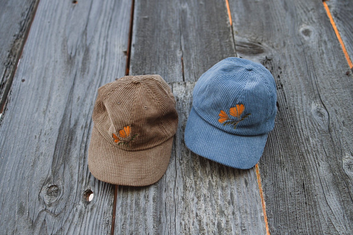 Corduroy Poppy Dad Cap