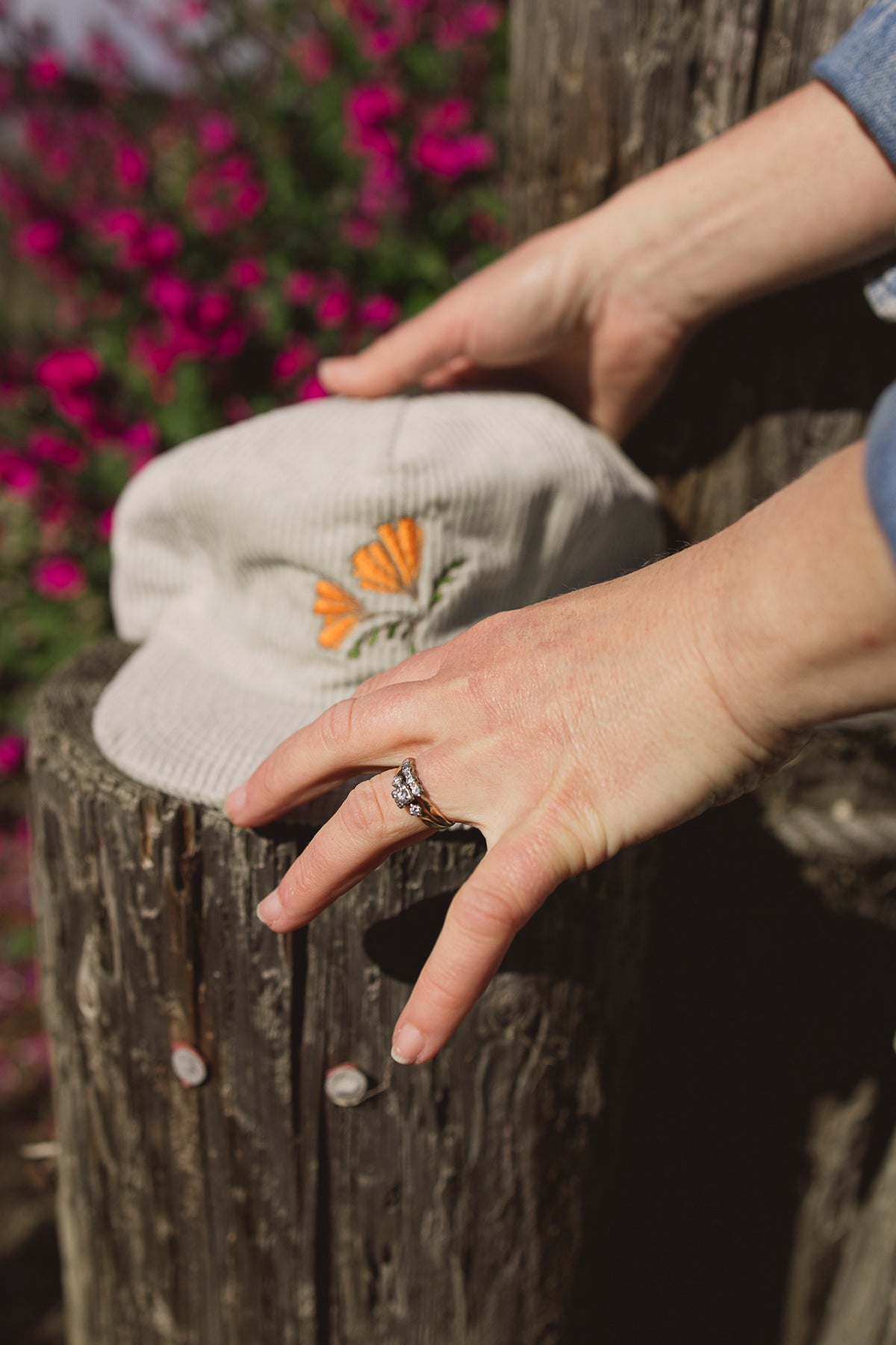 Corduroy Poppy Flatbill