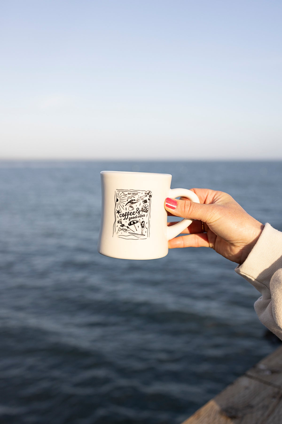 Coffee + Good Vibes Classic Diner Mug